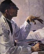 Nesterov Nikolai Stepanovich The Surgeon Doc. oil on canvas